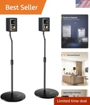 Surround Sound Speaker Stands, Adjustable 28-38'', Tested For Ultimate Stability. Fixed Price $54.00.