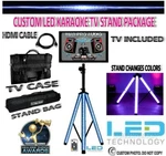 Karaoke Monitor With Tv, Led Stand, Case, Bag, Hdmi Cable. Fixed Price $539.95.
