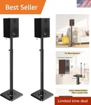 Sturdy Floor Speaker Stands With Cable Management - Perfect For Bose, Jbl & More. Fixed Price $105.61.