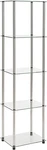 DESIGNS2GO Classic Glass Tier Tower 15.75" - Modern Media Storage Bookshelf Fo. Fixed Price $118.99.