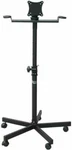 AUDIO2000'S AST420X Lcd Monitor Karaoke Stand With Wheels, Black -new. Fixed Price $120.00.