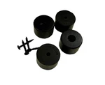 (4 Pack) Penn Elcom 1" X 1-9/16" Rubber Feet For Amp/ Case/ Speaker F1686/25. Fixed Price $7.95.