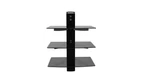 Qualgear Universal Triple Shelf Wall Mount For A/v Components Upto. Fixed Price $35.88.