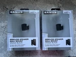 Pair Of Sanus Wireless Speaker Wall Mounts Model WSWM21-B1. Fixed Price $36.00.