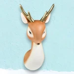 21" Vintage Retro Deer Head Wall Mount Christmas Decor *ships Within 10 Days*. Fixed Price $125.00.
