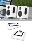 Sanyun SW601 15 Tilted Desk Speaker Stands For Compact 2''-3'' Computer Pc Book. Fixed Price $24.95.