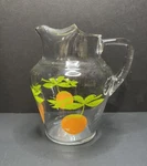Vintage Glass Orange Juice Pitcher. Fixed Price $12.99.