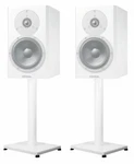 Pair 29 Steel White Stands For Dynaudio Excite X14 Bookshelf Speakers. Fixed Price $74.95.