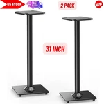 31" Height Bookshelf Stands Pair For Satellite Speaker, Surround Sound. Fixed Price $130.18.