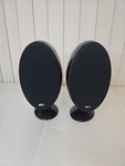 Kef HTS3001 Satellite Speakers Black Home Theater Surround Tested Working. Fixed Price $170.00.