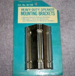 Heavy Duty Mounting Brackets For 2 Speakers / Nos Radio Shack No. 40-150. Fixed Price $12.99.