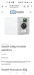 New Stealth Acoustics LR8G 2-WAY Invisible Loudspeaker. Fixed Price $500.00.