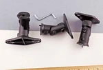 Set Of 3 Vantage Point Sats Speaker Mounts Black, Tilt Swivel Reinforced Polymer. Fixed Price $24.75.