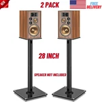 28" Universal Floor Speaker Stands Pair For Surround Sound, Home Audio, Studio. Fixed Price $101.37.