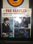 Beatles N.m W.c Hard Days Night 45 And Sleeve In Frame Ready For Wall Mount. Fixed Price $150.00.