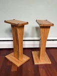 24" Custom Bamboo Speaker Stands (pair) Beautiful!. Fixed Price $400.00.