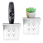 Power Perch Double Wall Outlet Shelf With Cord Storage Strap - Declutter & Re.... Fixed Price $65.65.