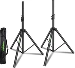 Set Of 2 Universal Tripod Speaker Stands Metal Heavy Duty Dj Pa. Fixed Price $110.78.
