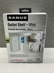Outlet Shelf White Sanus Cover With New. Fixed Price $10.00.