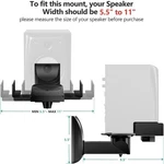Wali Dual Side Clamping Bookshelf Speaker Wall Mounting Bracket Black. Fixed Price $21.24.