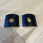 Two (2) Bose Wall Bracket Cover Plates Black (used). Fixed Price $19.00.