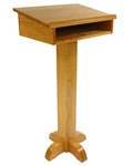 Pedestal Speaker's Stand - Solid Oak Podium/lectern. Fixed Price $599.22.
