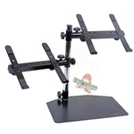 Double Dj Laptop Stand - 2 Tier Pa Equipment Pc Table Monitor Cd Player Speakers. Fixed Price $40.95.