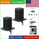 Set Of 2 Universal Small Rear Speaker Wall Mount Shelf Surround Sound St. Fixed Price $24.25.