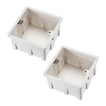 2PCS Wall Switch Box Electrical Outlet Flush Mount 86 Type Single Gang White. Fixed Price $16.62.