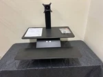 New Lorell Electric Monitor Riser With Keyboard Tray Black (LLR99548). Fixed Price $100.00.