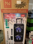 Nutek P.M.P.0 Rechargeable Speaker TS-95210BL. Fixed Price $200.00.
