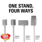 Sanus White Speaker Stand For Sonos One PLAY:1 PLAY:3 Cable Mgmt. Fixed Price $129.99.