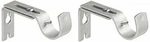 Amazonbasics Adjustable Curtain Rod Wall Bracket Hooks, Set Of 2, Silver Nickel. Fixed Price $13.25.
