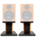 Rockville Wood Studio Monitor Speaker Stands For DPM8C. Fixed Price $49.95.