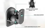 5 Pk Wali Speaker Wall Mounts Bookshelf Brackets Surround Sound 7.7 Lbs Black. Fixed Price $23.99.