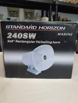 New Standard Horizon 240SW 5X8 40W Ohm Hailer Horn - Marine Audio Accessory. Fixed Price $66.08.