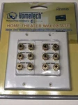 Hometech HT10125 Theater Wall Plate Six Channel Speaker Connection. Fixed Price $10.90.