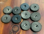 10X Rubber Cabinet Foot 1.5"DIA 0.375" H Used. Fixed Price $12.00.