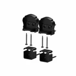 Versarail Cambridge Matte Black Top Line Aluminum Bracket Kit. Fixed Price $43.34.