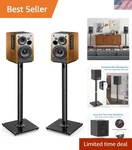 Durable 27.56 Inch Speaker Stands Pair - Universal Fit For Klipsch, Jbl, Polk. Fixed Price $125.99.