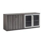 Mayline Medina Low Wall Cabinet With Doors Gray Steel. Fixed Price $1014.99.
