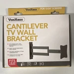 Vonhaus Cantilever Tv Wall Bracket 13-24" Black Vesa 75X75/100X100 Tilting Steel. Fixed Price $17.99.