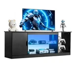 Vevor Stand For Up To 65 Modern Entertainment Center With Glass Shelf. Fixed Price $111.59.