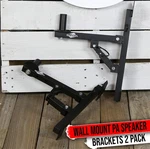 Studio Speaker Wall Mount Brackets - Griffin 2 Audio Stage Stands Dj Post Holder. Fixed Price $53.00.