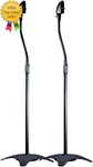 Satellite Speaker Floor Stands Black Pair Supports To 5LBS Height Adjustable. Fixed Price $57.99.