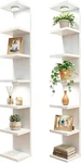 7 Tier Wall Mounted Shelf Set Of 2 White La With Led. Fixed Price $167.99.