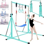 Fc Funcheer Foldable Gymnastics BAR5FT Horizontal Baradjustable Kids Training. Fixed Price $214.36.