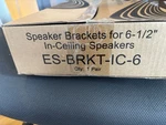 Episode Brackets For 6- 1/2 In-ceiling Speakers ES-BRKT-IC-6 Pair New. Fixed Price $40.00.