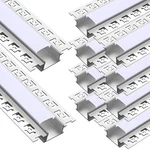 10 Pack 6.6FT/ 2 Meter Plaster-in Led Channel Trimless Diffuser Reces.... Fixed Price $178.65.