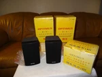 New Pro X5 40-2070 Mini /bookshelf Speakers +optimus 40-2063 Wallmounts. Fixed Price $119.00.
